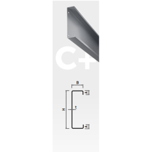 Profil zincat C+180